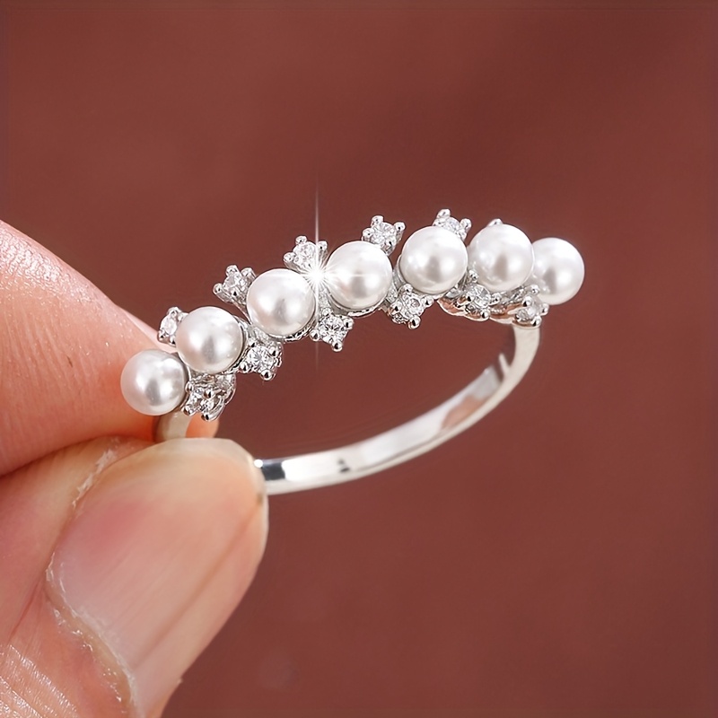 Geometric Zirconia Women's Ring